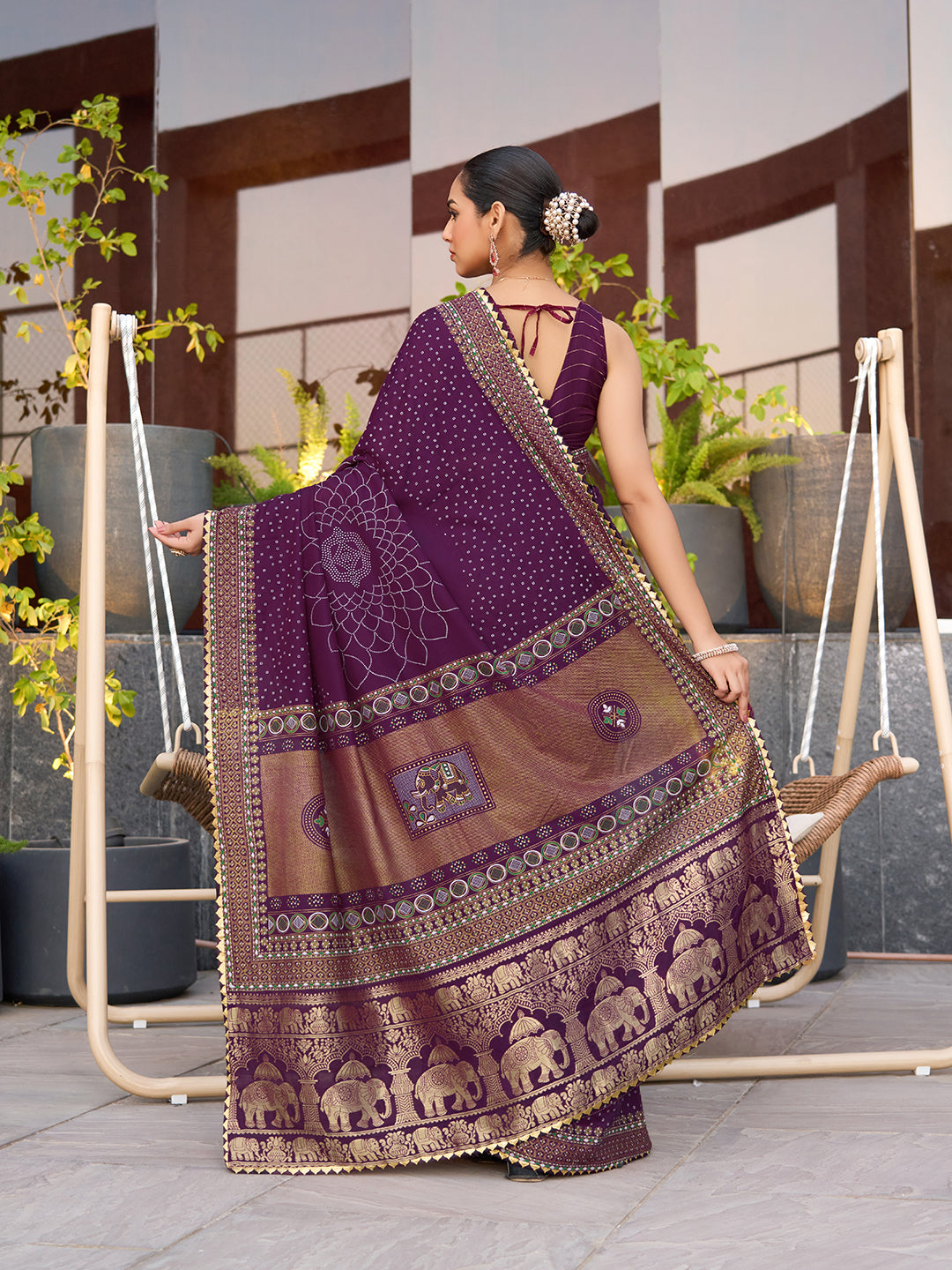 Soft, Stylish & Wedding-Perfect: Cotton Purple Sarees for Big & Intimate Weddings