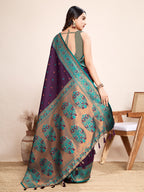 Be Wedding & Festive Ready with Our New PURE Jacquard Wine Saree Collection