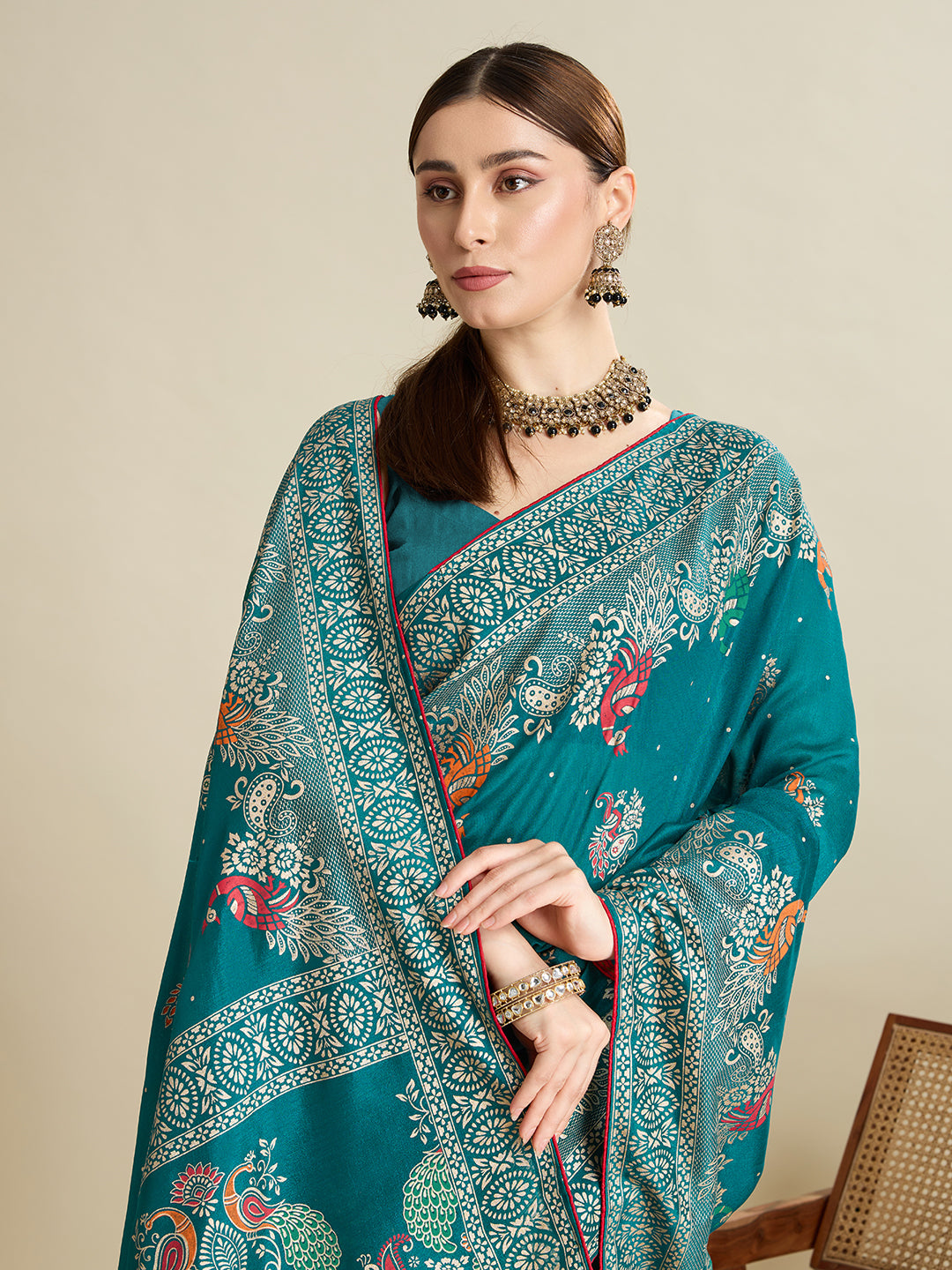 Soft, Airy & Celebration-Ready: Cotton Blue  Sarees for Wedding Shenanigans