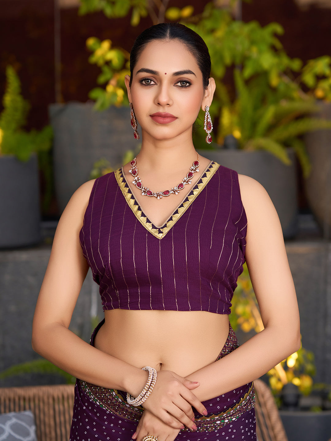 Soft, Stylish & Wedding-Perfect: Cotton Purple Sarees for Big & Intimate Weddings