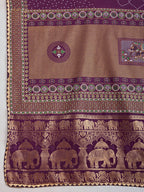 Soft, Stylish & Wedding-Perfect: Cotton Purple Sarees for Big & Intimate Weddings