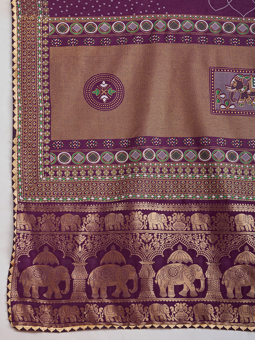 Soft, Stylish & Wedding-Perfect: Cotton Purple Sarees for Big & Intimate Weddings