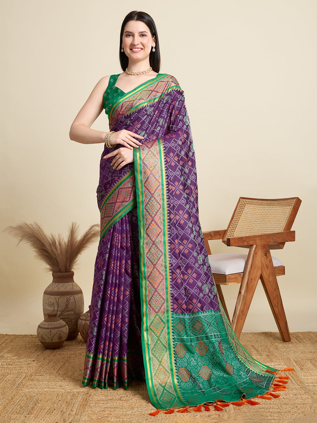 Banarasi Elegance in Breathable Semi Silk  Pink Saree –For All Wedding Celebrations