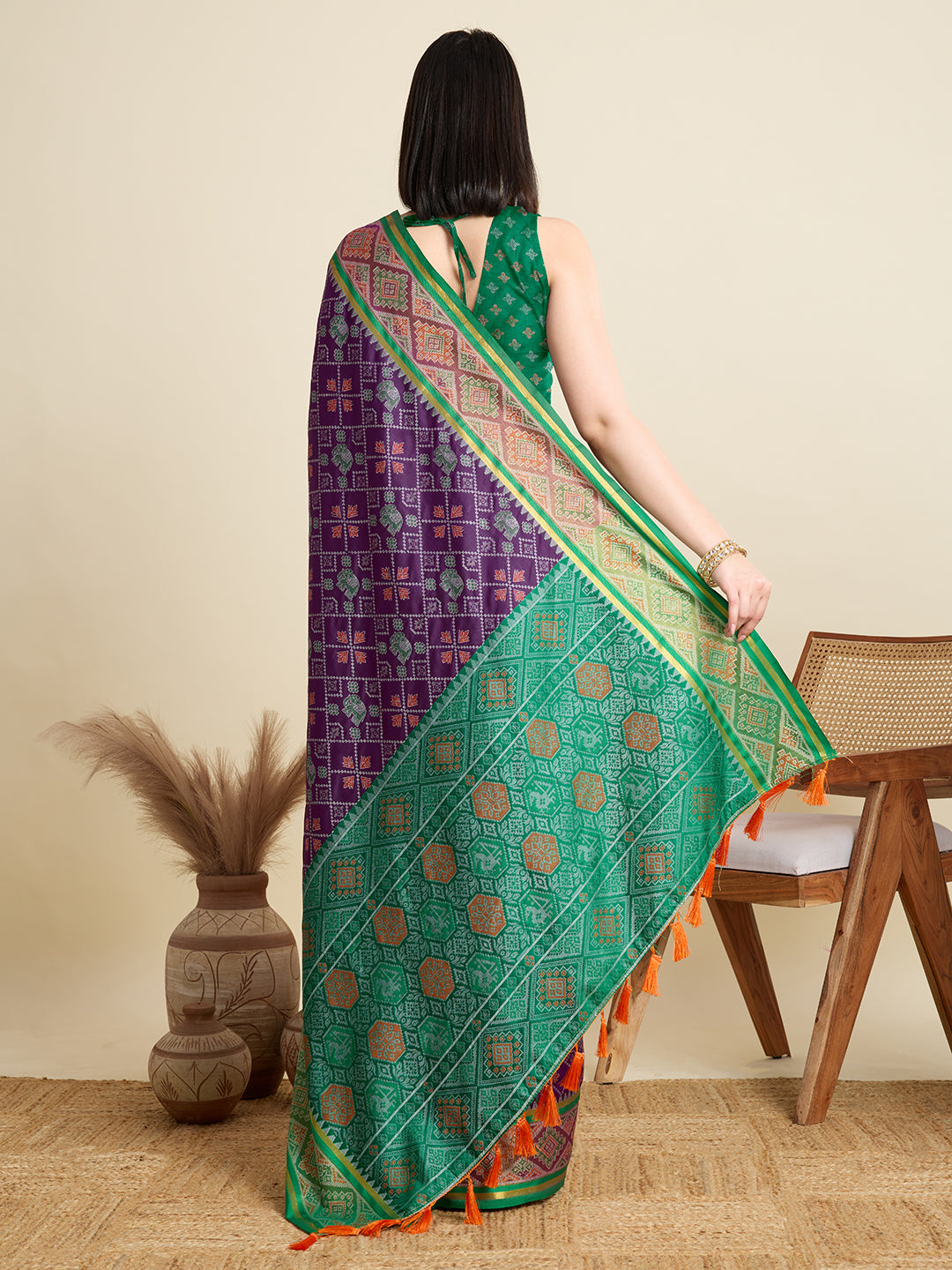 Banarasi Elegance in Breathable Semi Silk  Pink Saree –For All Wedding Celebrations