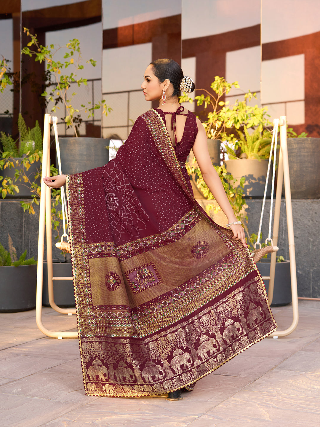 Soft, Stylish & Wedding-Perfect: Cotton Maroon Sarees for Big & Intimate Weddings