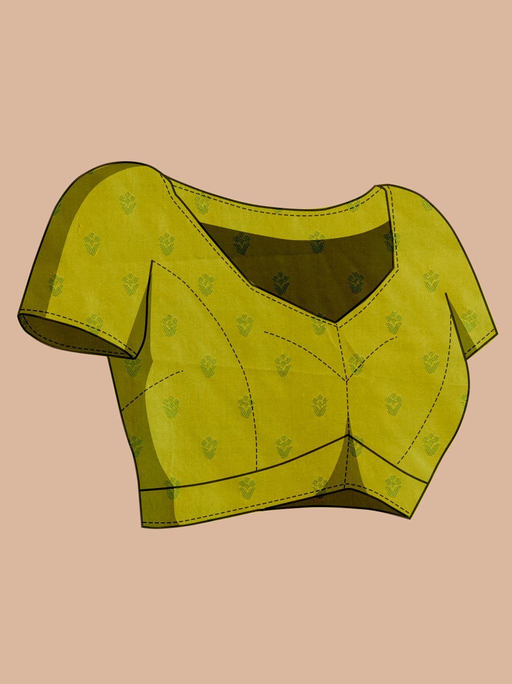 Pista Green Pure Silk Saree with Double Zari Weaving & Soft Zari Border