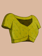 Pista Green Pure Silk Saree with Double Zari Weaving & Soft Zari Border