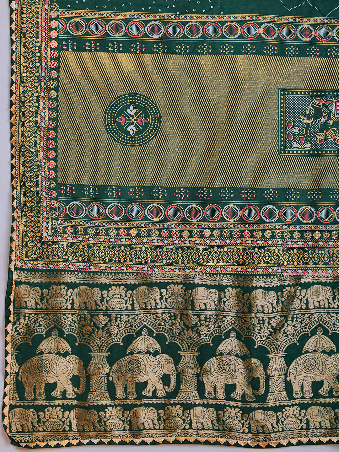 Soft, Stylish & Wedding-Perfect: Cotton Green Sarees for Big & Intimate Weddings