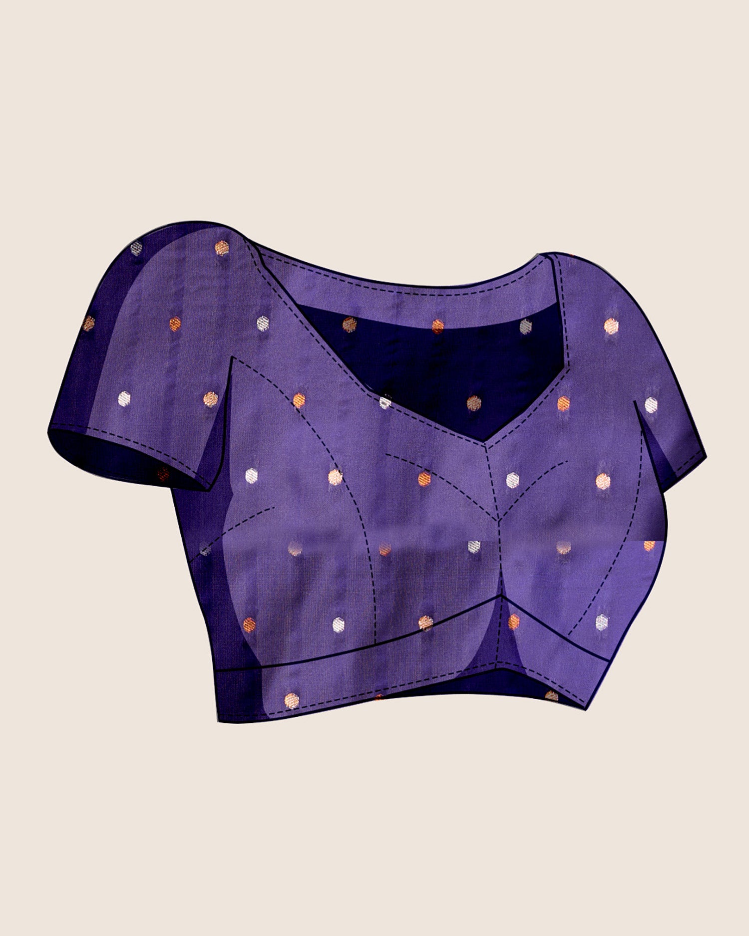 Purple Pure Jacquard with Sona Chandi Zari – A Luxe Weave for Wedding & Festive Couture