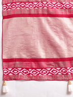 Red Semi-Cotton Sequin Saree – Elegant Choice for Intimate & Grand Weddings