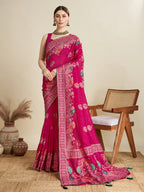 Soft, Airy & Celebration-Ready: Cotton Pink Sarees for Wedding Shenanigans