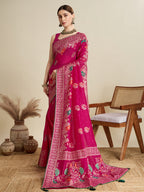 Soft, Airy & Celebration-Ready: Cotton Pink Sarees for Wedding Shenanigans