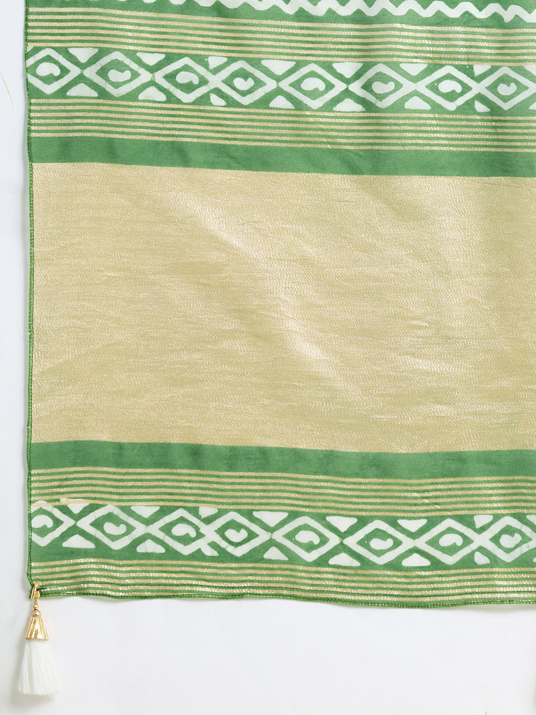 Green Semi-Cotton Sequin Saree – Elegant Choice for Intimate & Grand Weddings