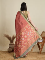 Soft, Breathable & Celebration-Ready: Semi Cotton Orange Sarees with Butti & Jacquard Elegance