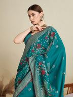 Blue Soft, Stylish & Wedding-Ready: Breathable Cotton Saree for Women