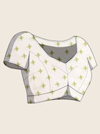 Pista Semi-Cotton Saree with Zari Border – Soft, Traditional & Elegant