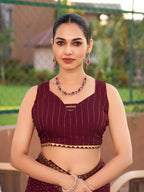 Soft, Stylish & Wedding-Perfect: Cotton Maroon Sarees for Big & Intimate Weddings