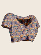 Soft, Breathable & Celebration-Ready: Semi Cotton Blue Sarees with Butti & Jacquard Elegance