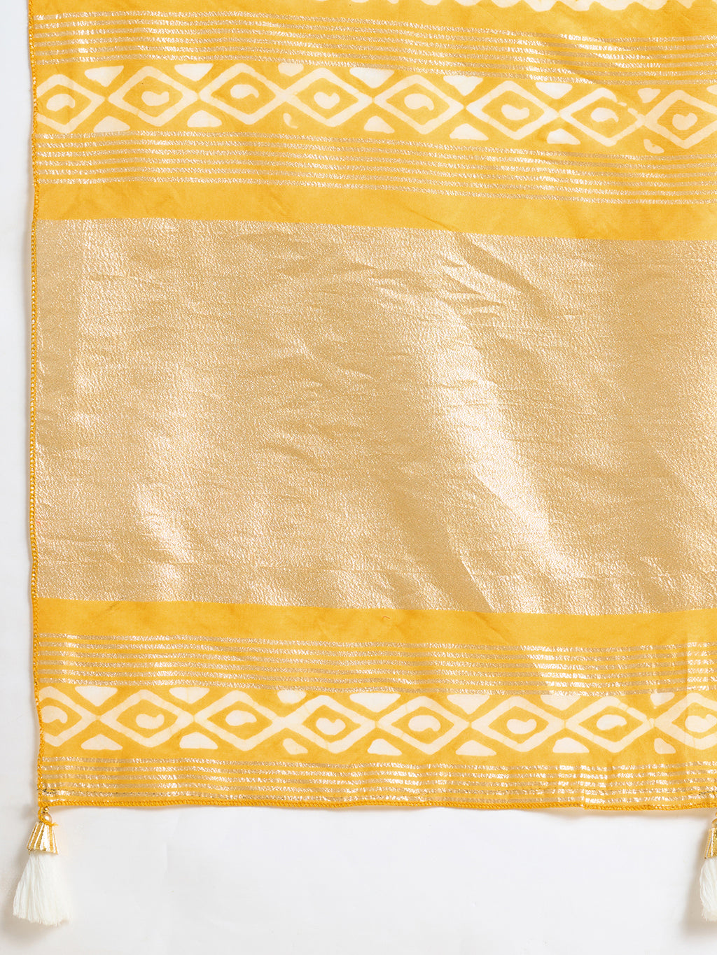 Yellow Semi-Cotton Sequin Saree – Elegant Choice for Intimate & Grand Weddings