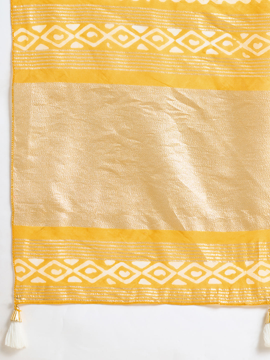 Yellow Semi-Cotton Sequin Saree – Elegant Choice for Intimate & Grand Weddings