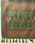 Navy Blue Traditional Banarasi Silk Saree – Perfect for Festive & Wedding Wear