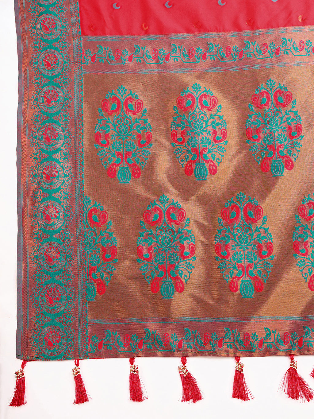 Be Wedding & Festive Ready with Our New PURE Jacquard Red Saree Collection