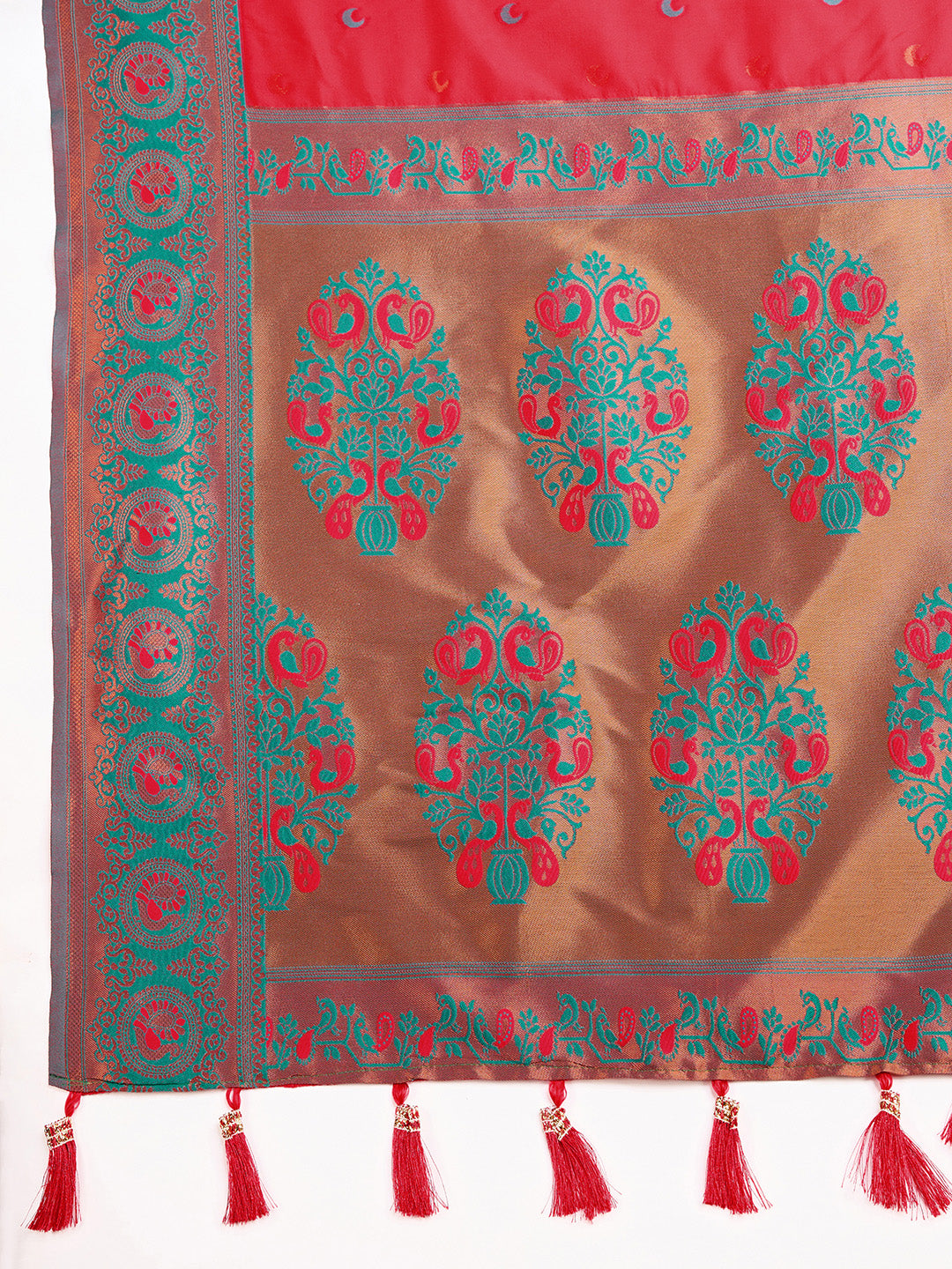 Be Wedding & Festive Ready with Our New PURE Jacquard Red Saree Collection