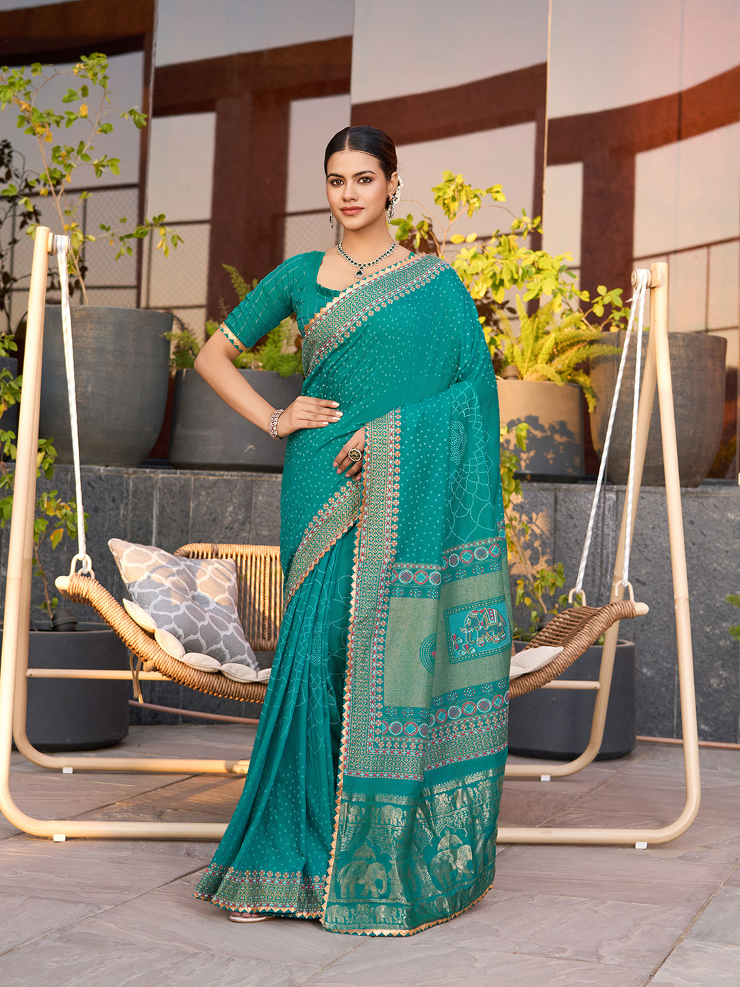 Soft, Stylish & Wedding-Perfect: Cotton Blue Sarees for Big & Intimate Weddings