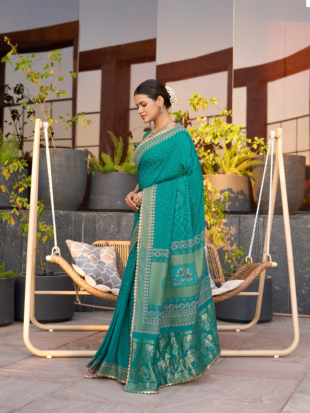 Soft, Stylish & Wedding-Perfect: Cotton Blue Sarees for Big & Intimate Weddings