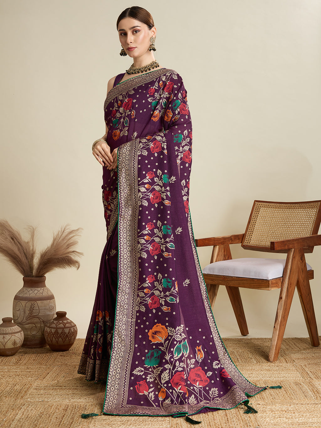 Wine Soft, Stylish & Wedding-Ready: Cotton Sarees That Breathe with You
