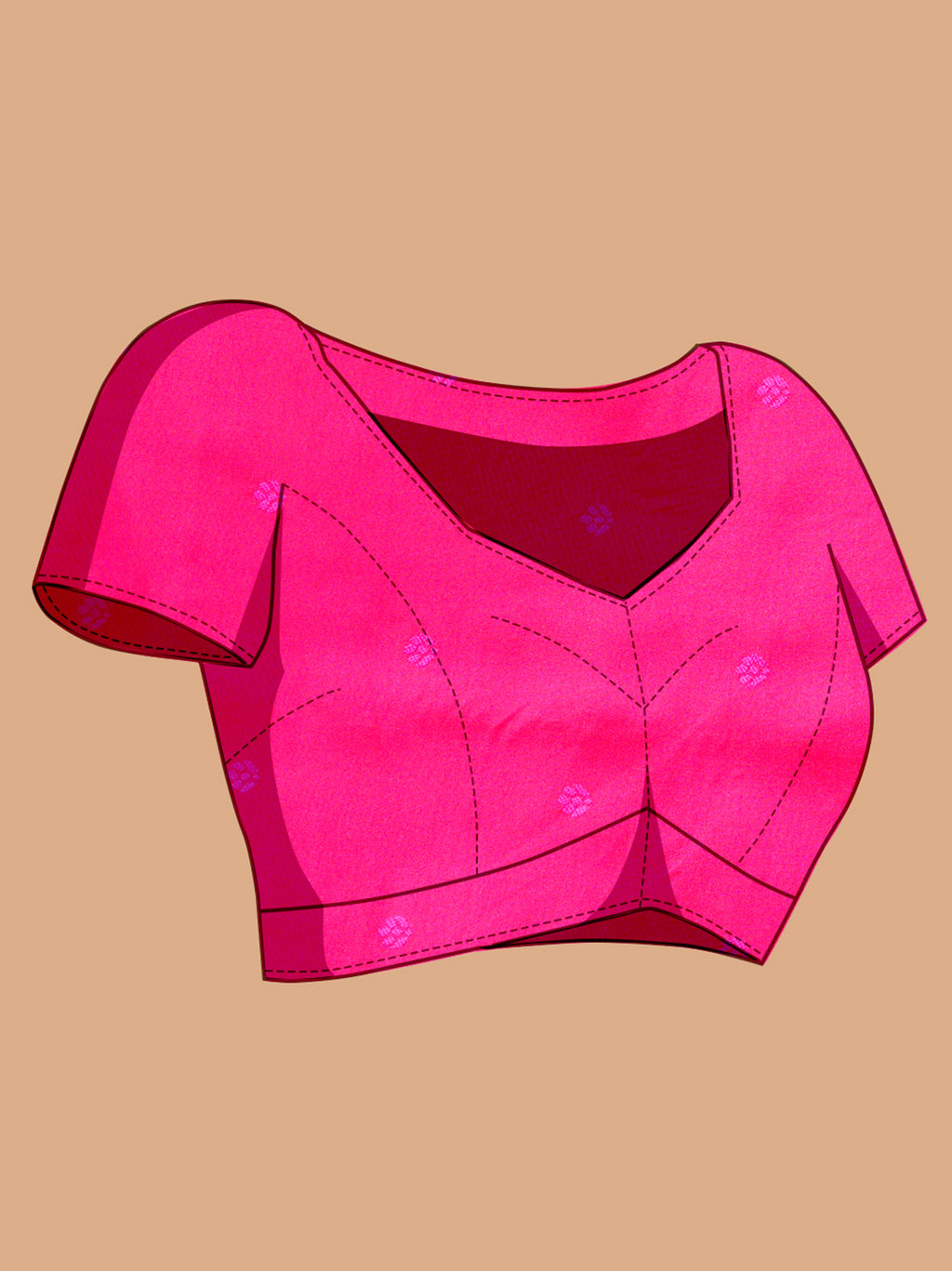 Pink Soft Banarasi Silk Saree Featuring Meenakari Zari Weaving & Tassels on Pallu