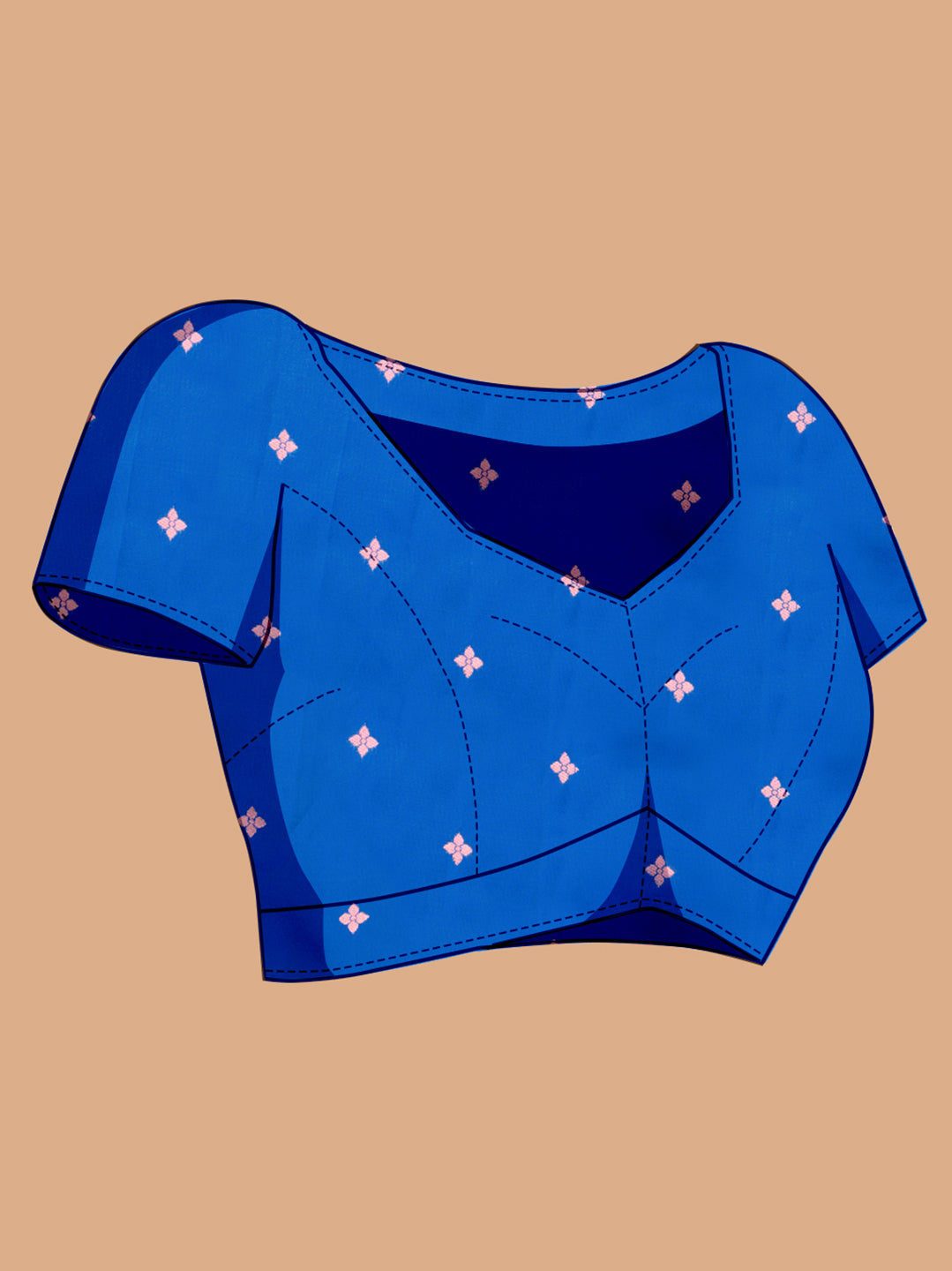 Blue Soft Banarasi Silk Saree Featuring Meenakari Zari Weaving & Tassels on Pallu