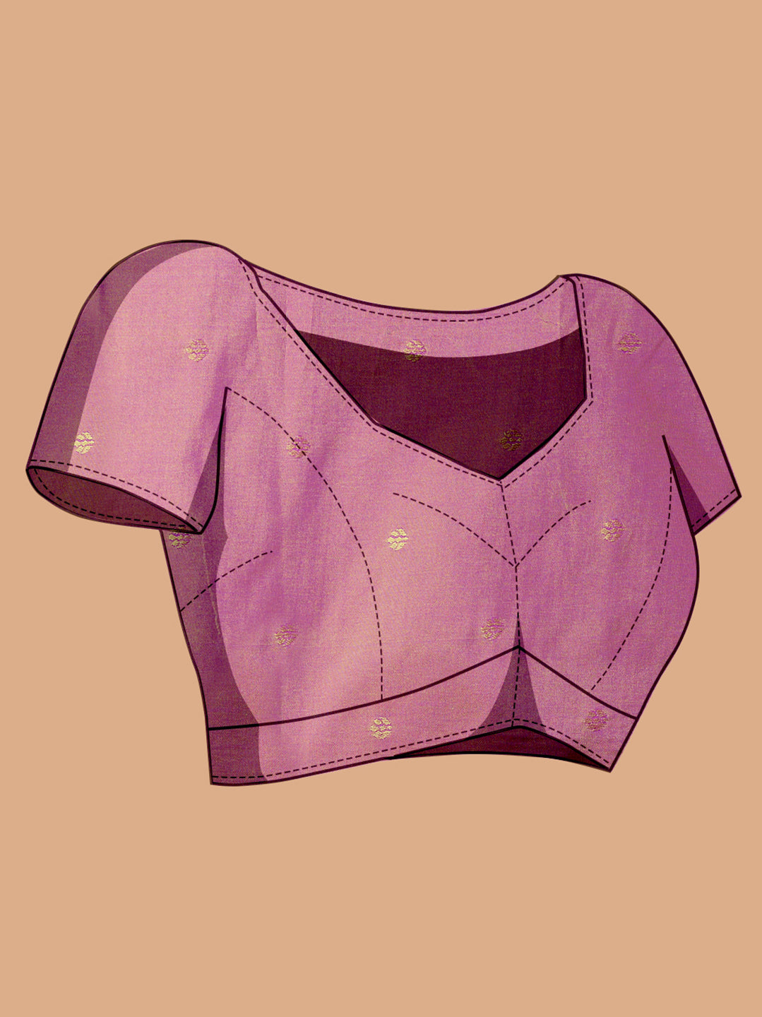 Lavender Soft Banarasi Silk Saree Featuring Meenakari Zari Weaving & Tassels on Pallu