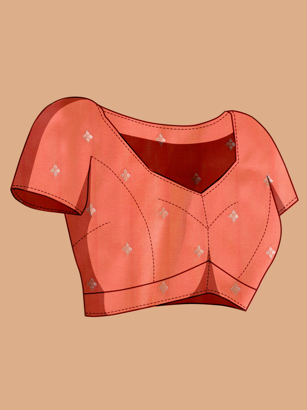 Orange Soft Banarasi Silk Saree Featuring Meenakari Zari Weaving & Tassels on Pallu