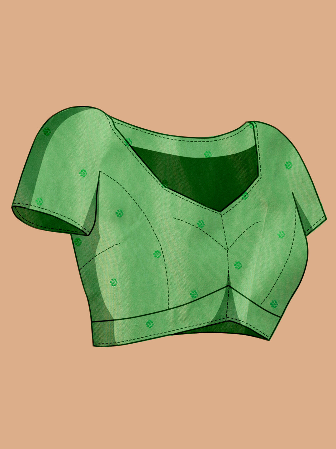 Green Soft Banarasi Silk Saree Featuring Meenakari Zari Weaving & Tassels on Pallu