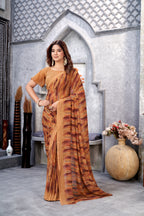 Mustared Classic Printed Saree – Breathable Fabric with Eye-Catching Prints Petite Sarees (Copy)