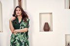 Green Classic Printed Saree – Breathable Fabric with Eye-Catching Prints Petite Sarees