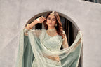 Pista Net Lehenga Choli with Beautiful Embroidery – Elegant Ethnic Wear for Weddings & Parties