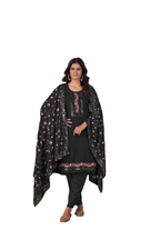Women’s Black Georgette Kurta Set – Elegant Ethnic Wear for Weddings & Festive Occasions