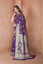 Wine Silk Saree for Women – Elegant Traditional Ethnic Wear