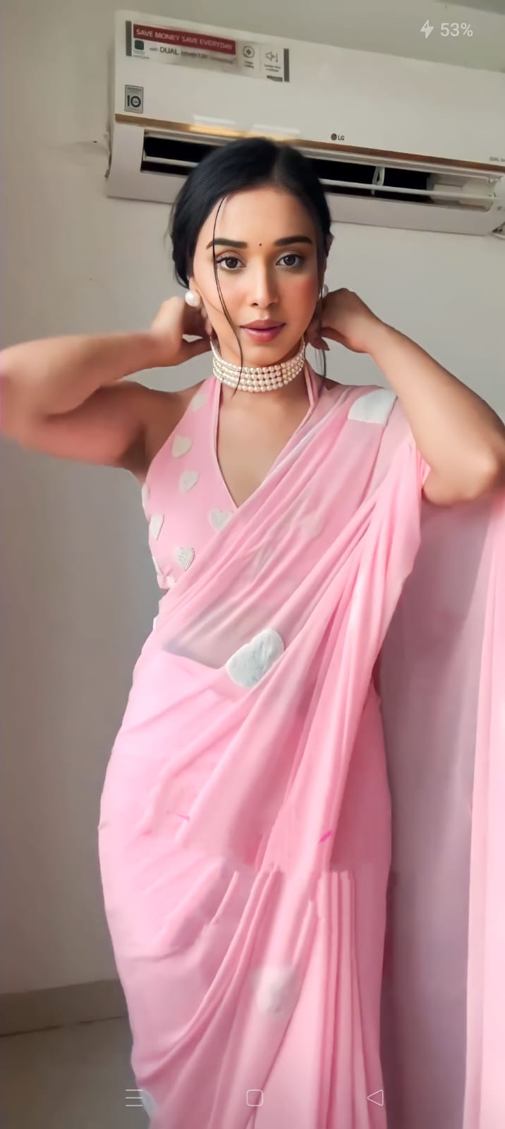 Pink Ready-to-Wear Saree for Women – Pre-Stitched Elegant Ethnic Wear