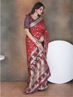 Red Silk Saree for Women – Traditional & Elegant Ethnic Wear