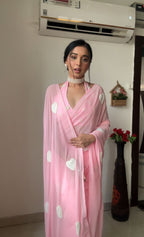 Pink Ready-to-Wear Saree for Women – Pre-Stitched Elegant Ethnic Wear