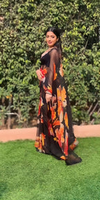 Black Silk Saree for Women – Elegant Traditional Ethnic Wear