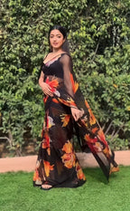 Black Silk Saree for Women – Elegant Traditional Ethnic Wear