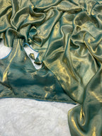 Silk Green Ready-to-Wear Saree for Women – Elegant Pre-Stitched Ethnic Wear