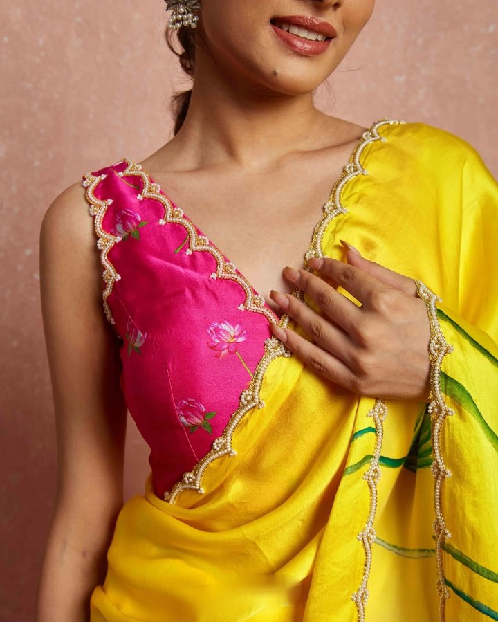 Yellow Ready-to-Wear Saree for Women – Elegant Pre-Stitched Ethnic Wear