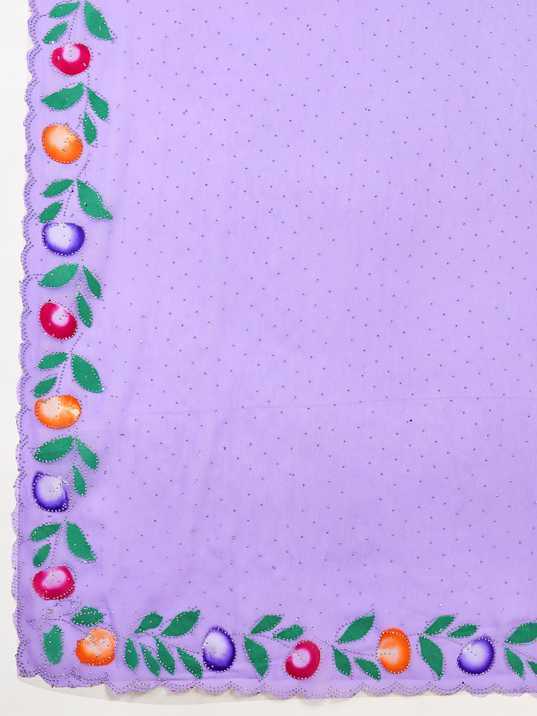 Lavender Georgette Soft Silk Saree with Floral Brush Print & Intricate Border – Elegant Pastel Saree for Festive & Daily Wear (Copy)