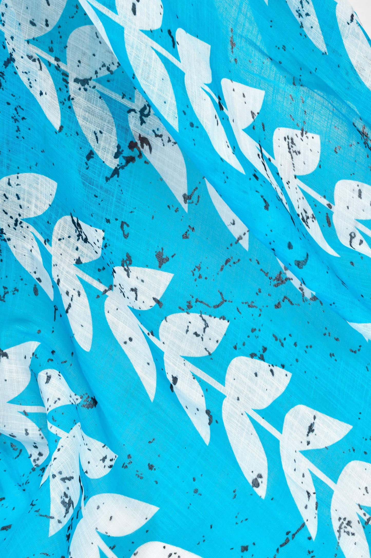 Ready-to-Wear Linen Saree with Zari Border & Printed Design | 1 Minute Saree(HRTW58)