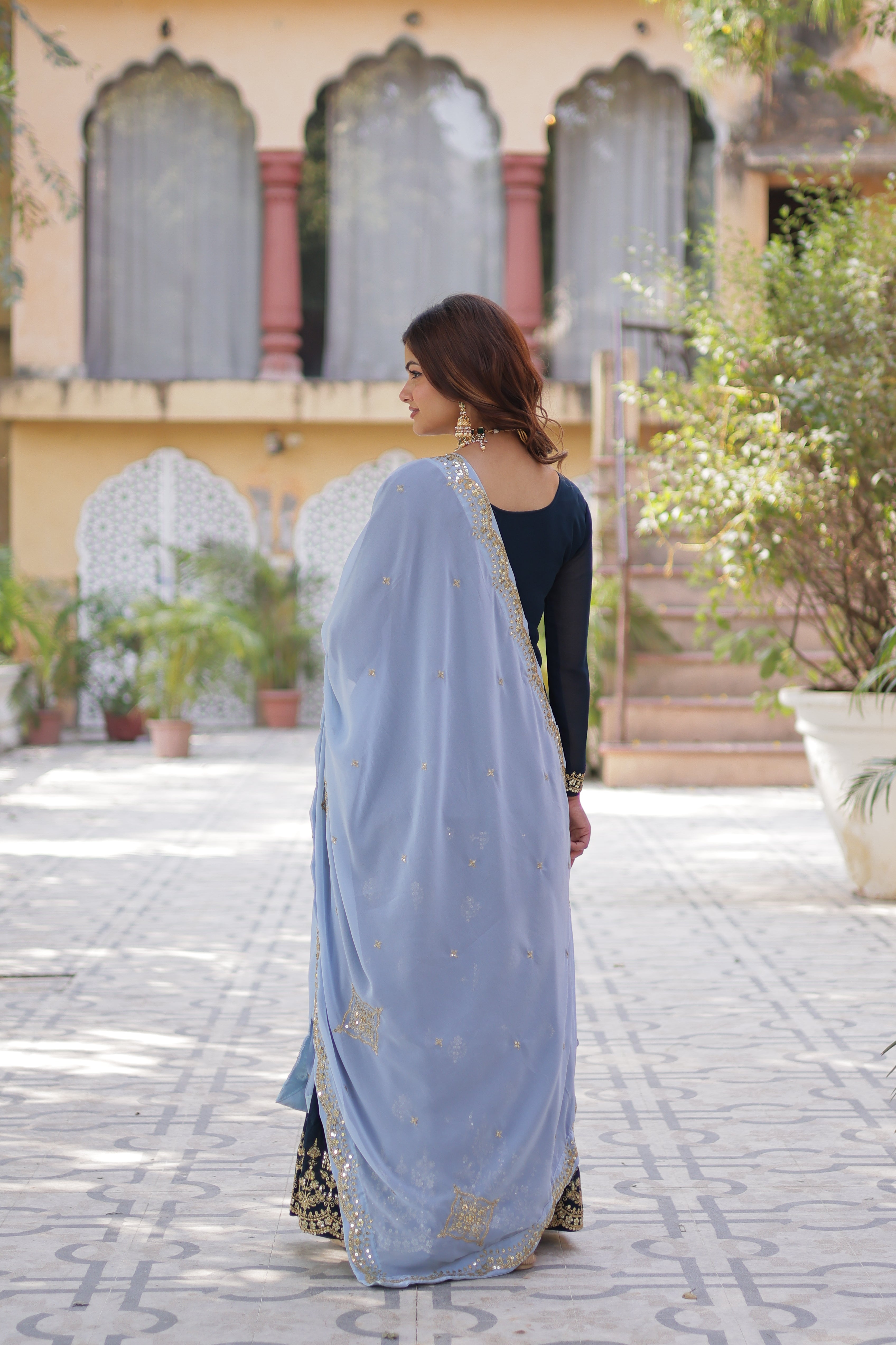 Women’s Blue Georgette Salwar Suit – Stylish & Comfortable Ethnic Wear